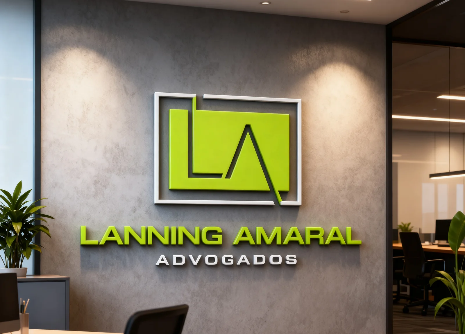Ambiente institucional do Lanning Amaral Advogados